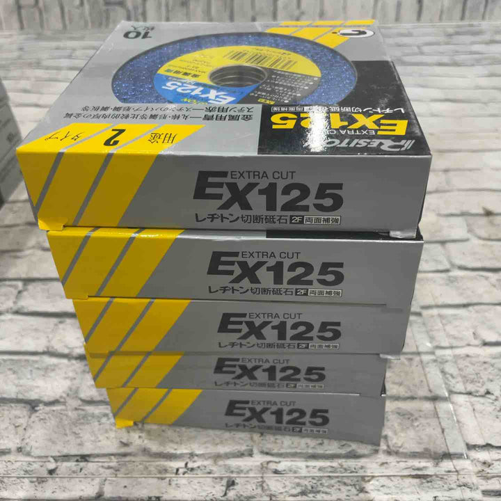 レジトン 切断砥石 EX EXTRA CUT 125mm 金属用 1箱10枚入り×10箱セット※箱傷みあり【川口店】