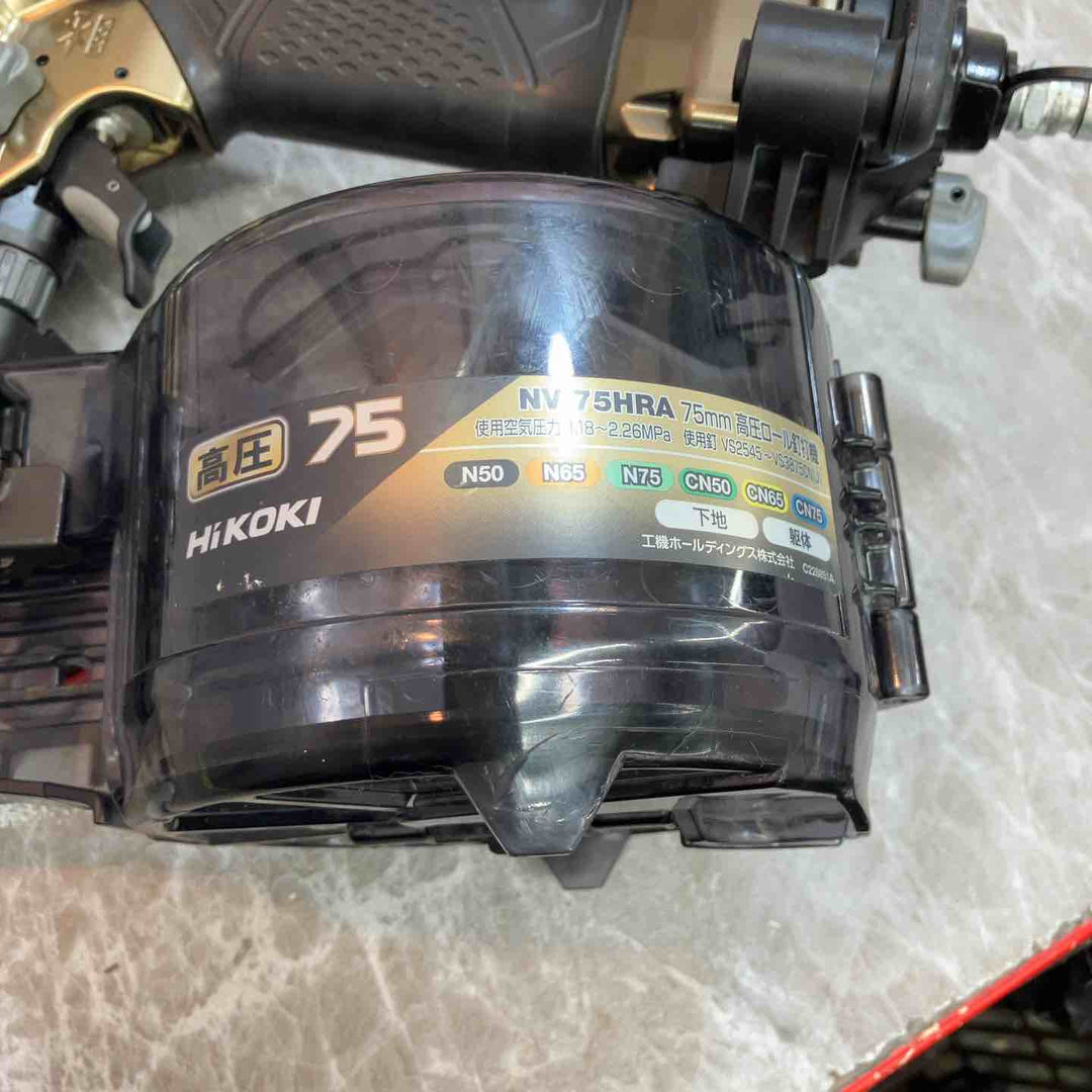 ★ハイコーキ(HIKOKI ※旧:日立工機) 高圧エア釘打ち機 NV75HRA(S)【八潮店】