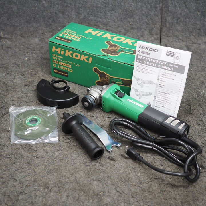 【未使用品】ハイコーキ/HIKOKI  125mmブレーキ付き電子ディスクグラインダ  G13BYE2 100V【鴻巣店】