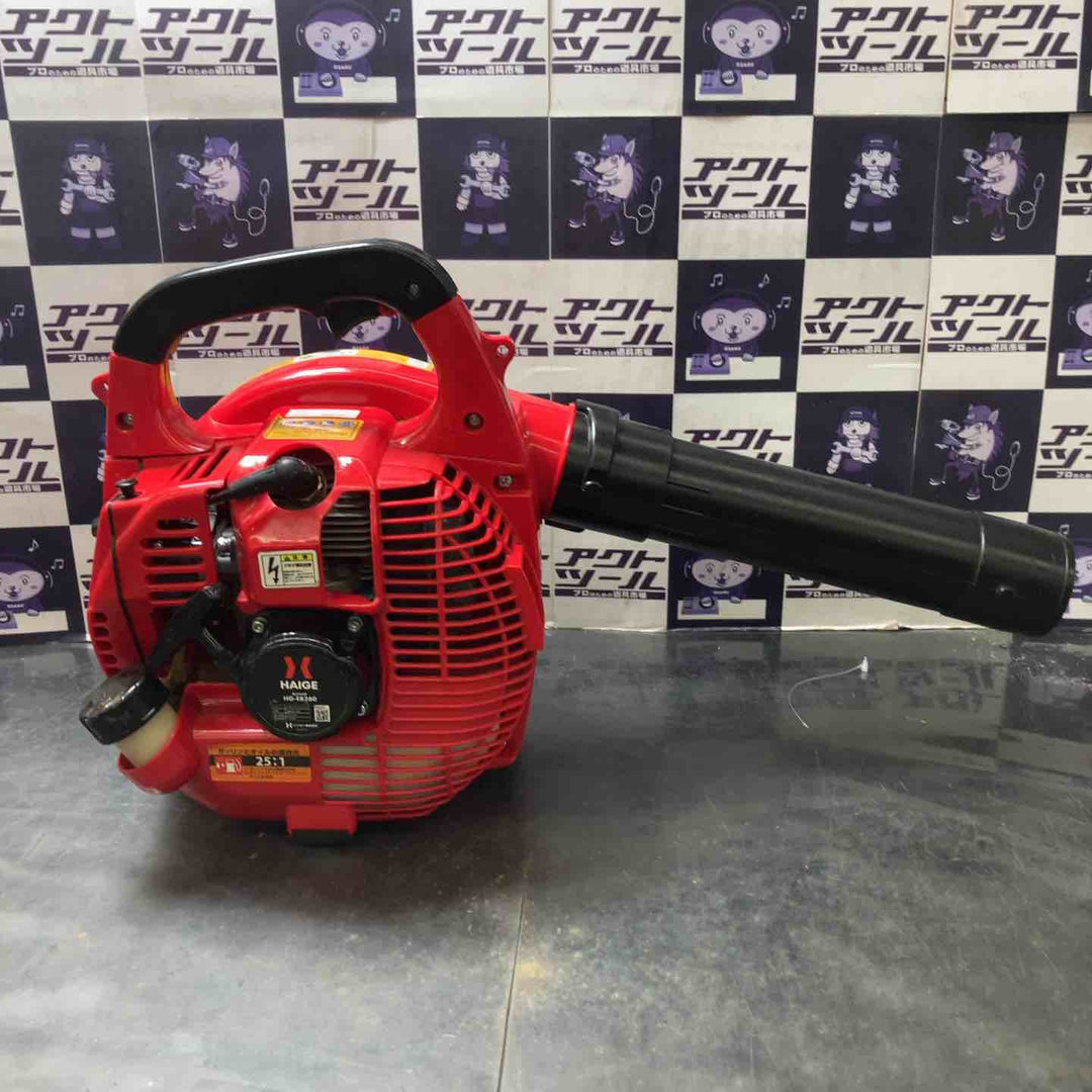 【中古品】HAIGE ブロアー エンジン ブロワー ハンディ ブロワ 落ち葉集め 送風機 26cc 2ストローク HG-EB260【所沢店】