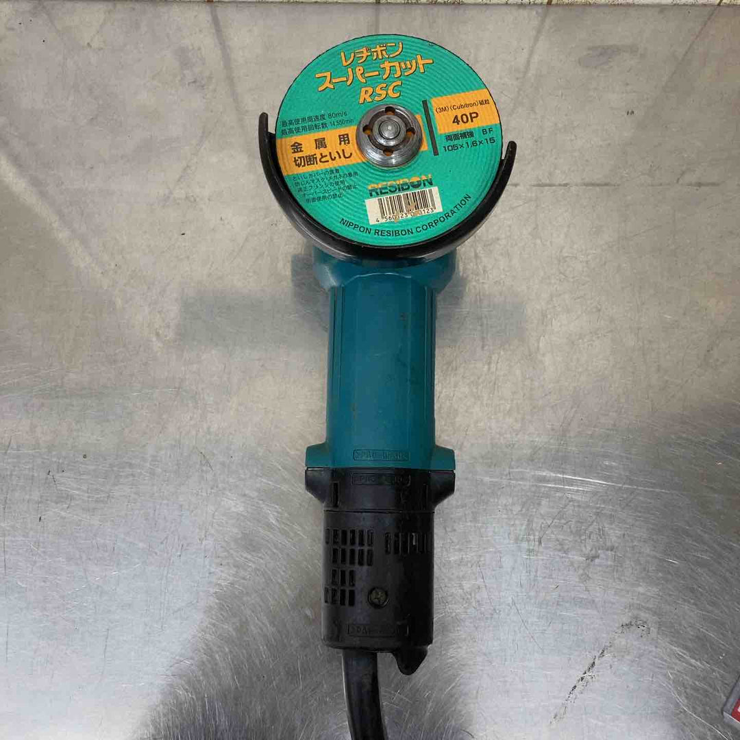 【中古品】☆マキタ(makita) ディスクグラインダ 低速高トルク ブレーキ付 100mm 9533BLA ピンレンチ、砥石付き♪【柏店】