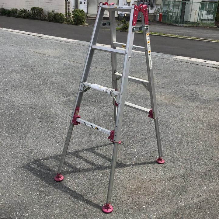 【現状品 / 店頭受取り限定】ハセガワ/Hasegawa ４尺アジャスタ付きはしご兼脚立 KX-12 【鴻巣店】