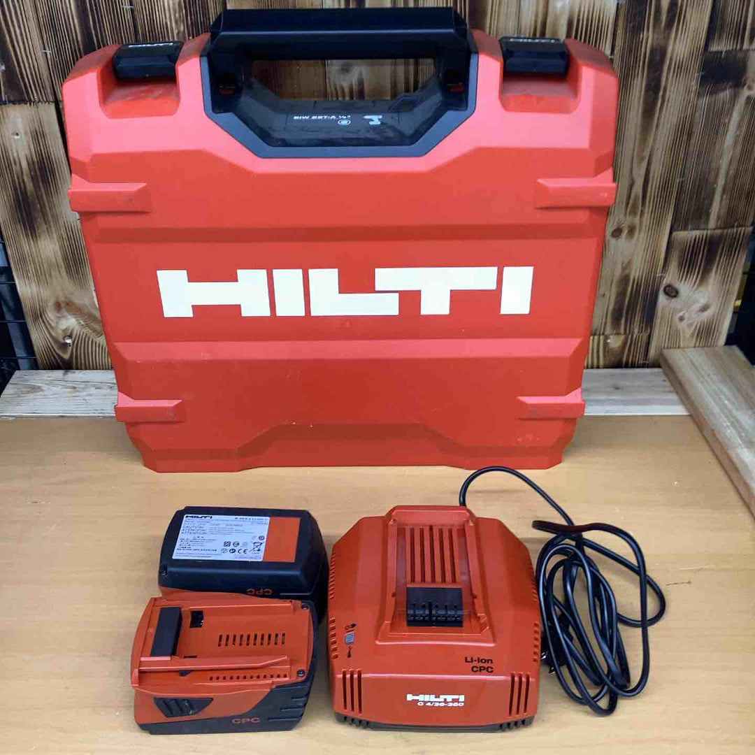 HILTI ヒルティ 充電式インパクトレンチ SIW22T-A バッテリー×2 充電器 ソケット4個 ケース付き【越谷店】