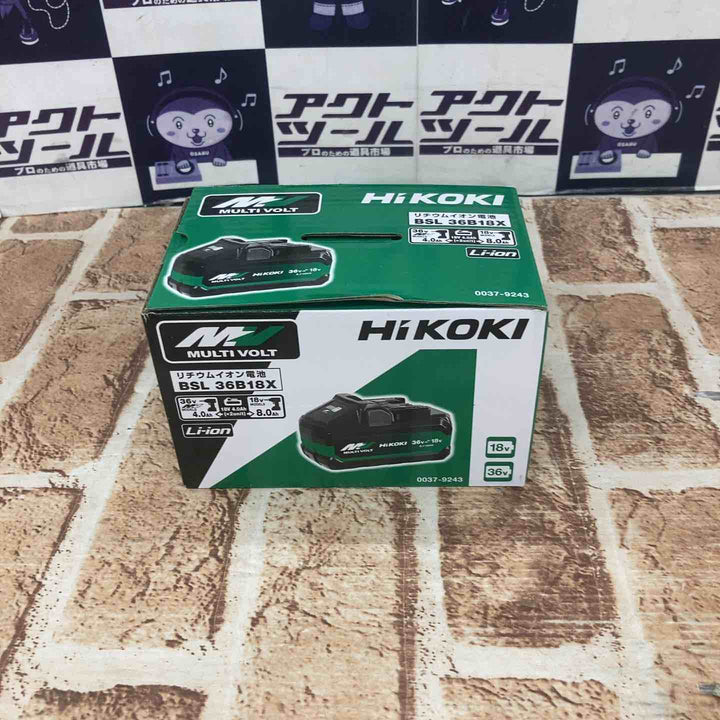 【未使用品】ハイコーキ(HIKOKI ※旧:日立工機) リチウムイオンバッテリー 36V/4.0Ah BSL36B18X【所沢店】