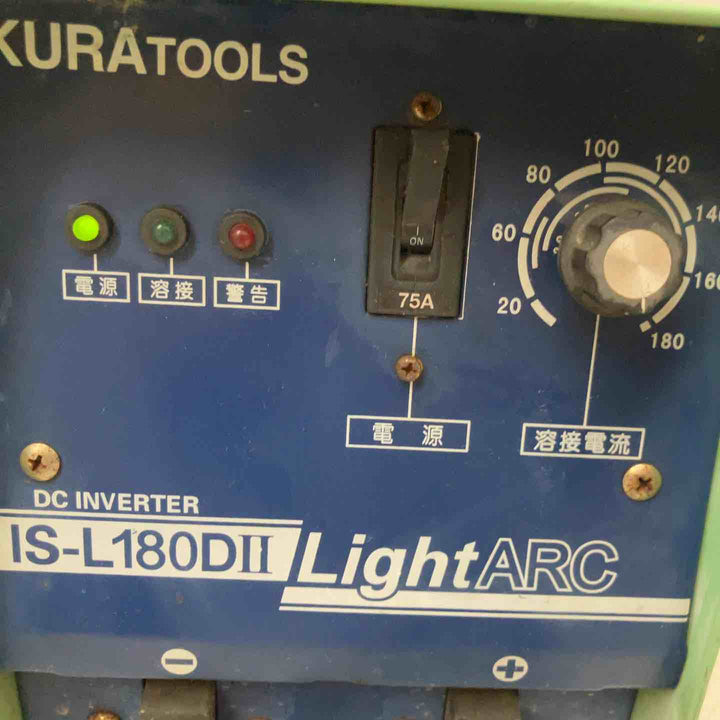 【現状品】◇育良精機(イクラ/IKURA) インバータ直流アーク溶接機 IS-L180DⅡ 単相200V IS-L180D2【鴻巣店】