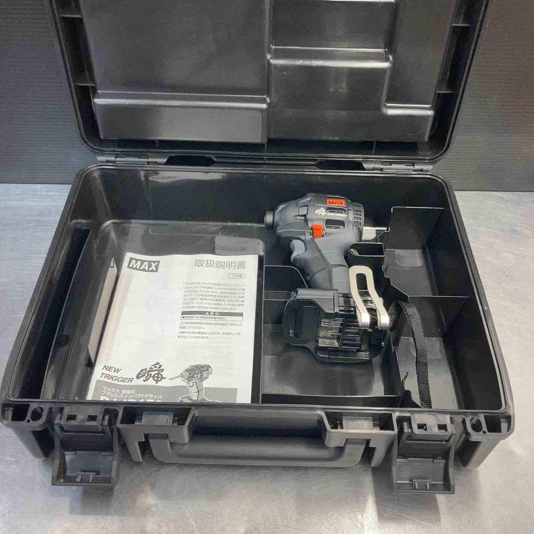 【中古美品】 マックス(MAX) 14.4V/18V コードレスブラシレスインパクトドライバ PJ-ID153K 充電式 本体のみ 【東大和店】