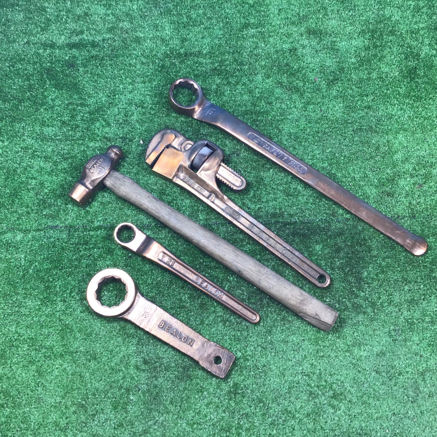 メガネレンチ7本セット 防爆工具 ベアロン（BEALON）①