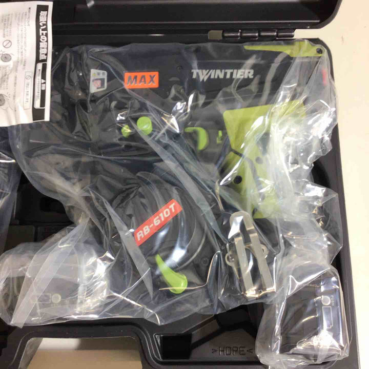 【未使用品】★マックス(MAX) 鉄筋結束機 ツインリバータイア RB-610T-B2C/1450A-MG_ミリタリーグリーン 緑【戸田店】