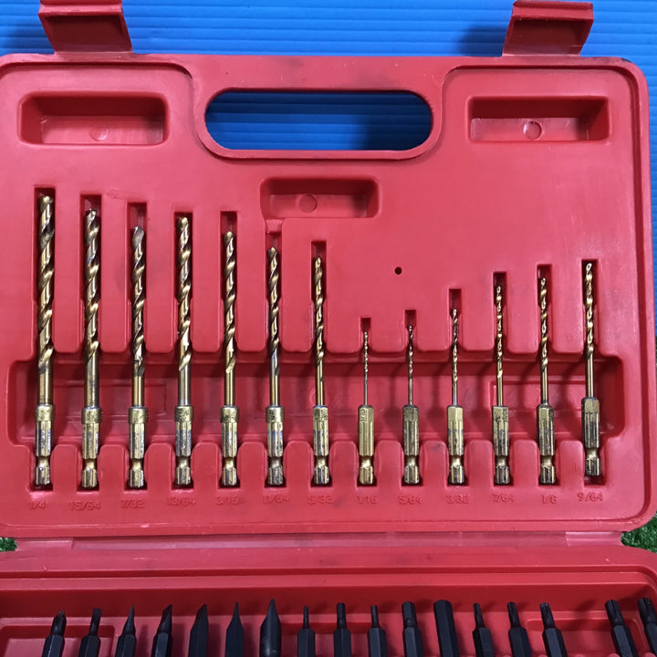 【中古品】マックツール(MACTOOLS)52Pc. 1/4 ヘックス クイックコネクトチタンコートドリルビット/ドライバーセット 欠品あり【岩槻店】