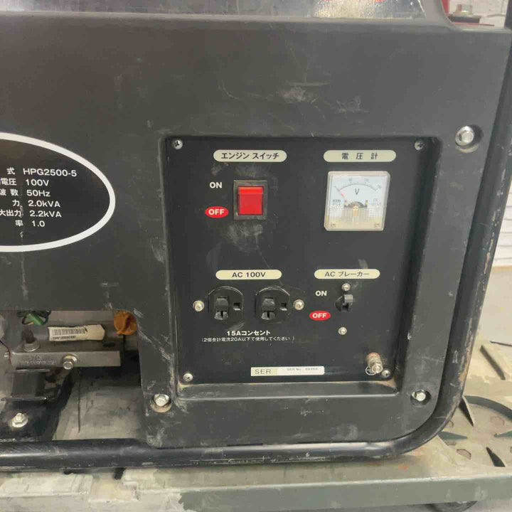 【店頭受取り限定】◇ワキタ(MEIHO) エンジン式発電機 50Hz HPG2500-5【川口店】