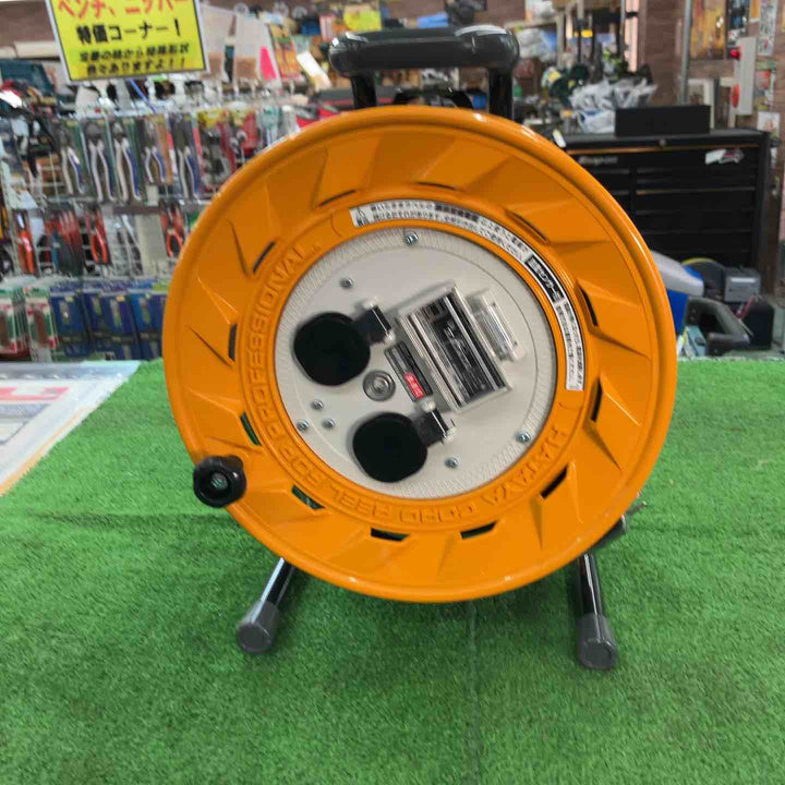 ハタヤ(HATAYA) 三相200V型コードリール (引掛け型) 漏電遮断器付 接地付 30m BR-302ML【桶川店】