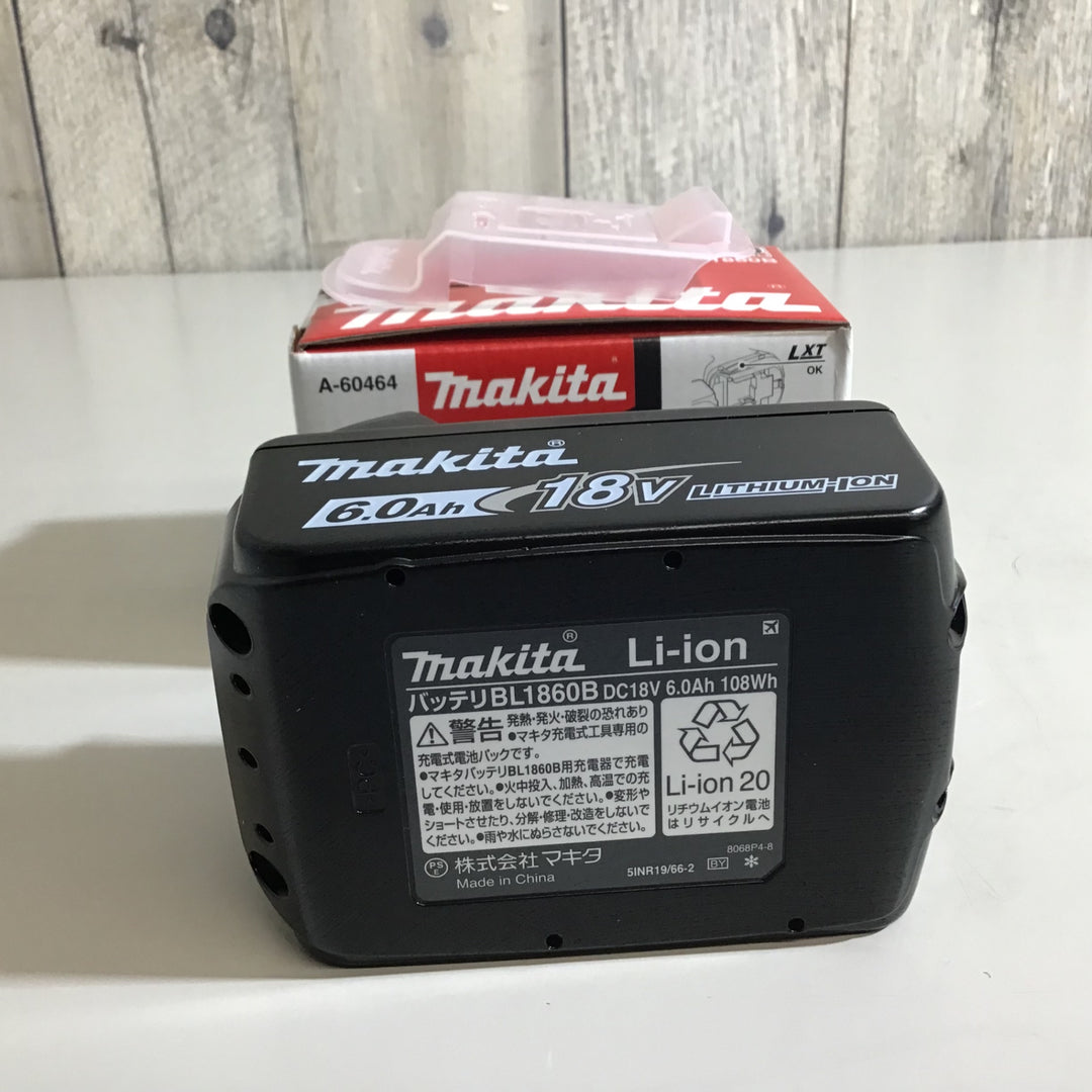 【未使用品】★マキタ makita リチウムイオンバッテリー 18V 6.0Ah BL1860B 【戸田店】
