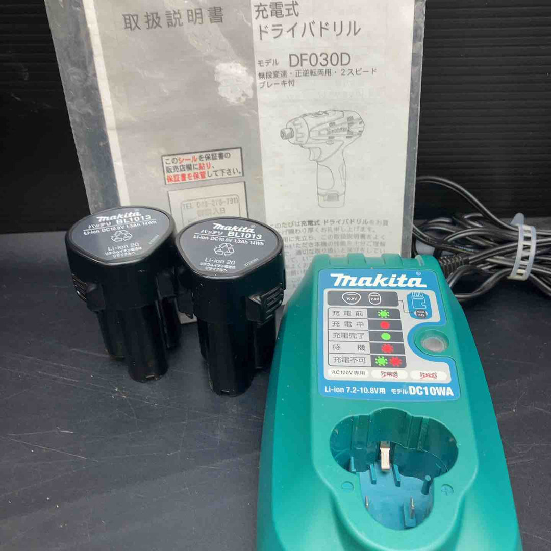 マキタ(makita) コードレスドリルドライバー DF030DWX【川越店】