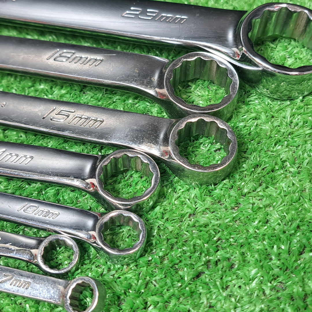 ◇Snap-on スナップオン コンビネーションレンチ セット ミリサイズ OEXM　7本セット（7～23ｍｍ）【岩槻店】
