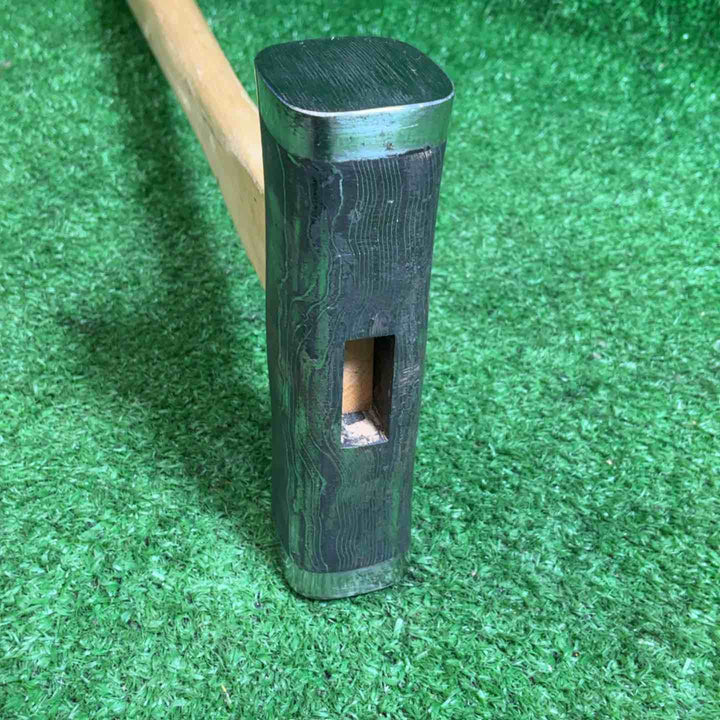 道心斎正行 玄翁  四角 鋼付 黒木目 150匁 グミ柄 中古品【藤沢店】