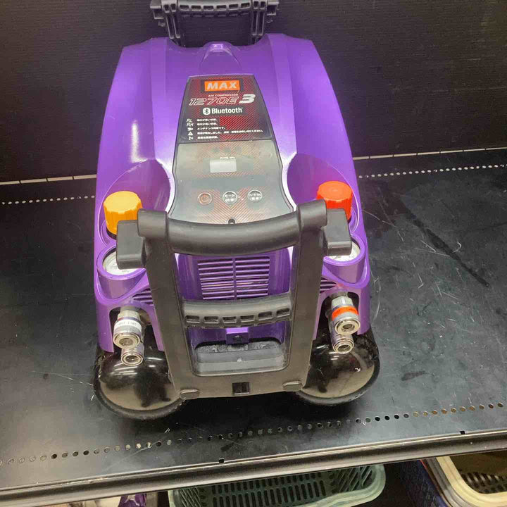 【中古品】マックス(MAX) 高圧エアコンプレッサー AK-HL1270E3 メタリックパープル 動作確認済み【川越店】