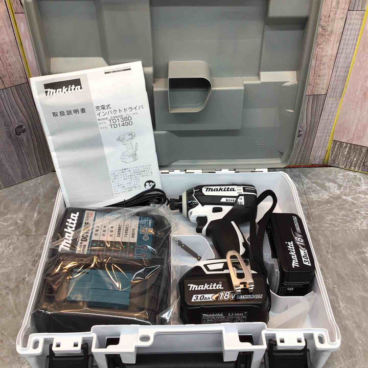 ★マキタ(makita) コードレスインパクトドライバー TD149DRFXW 18V【八潮店】