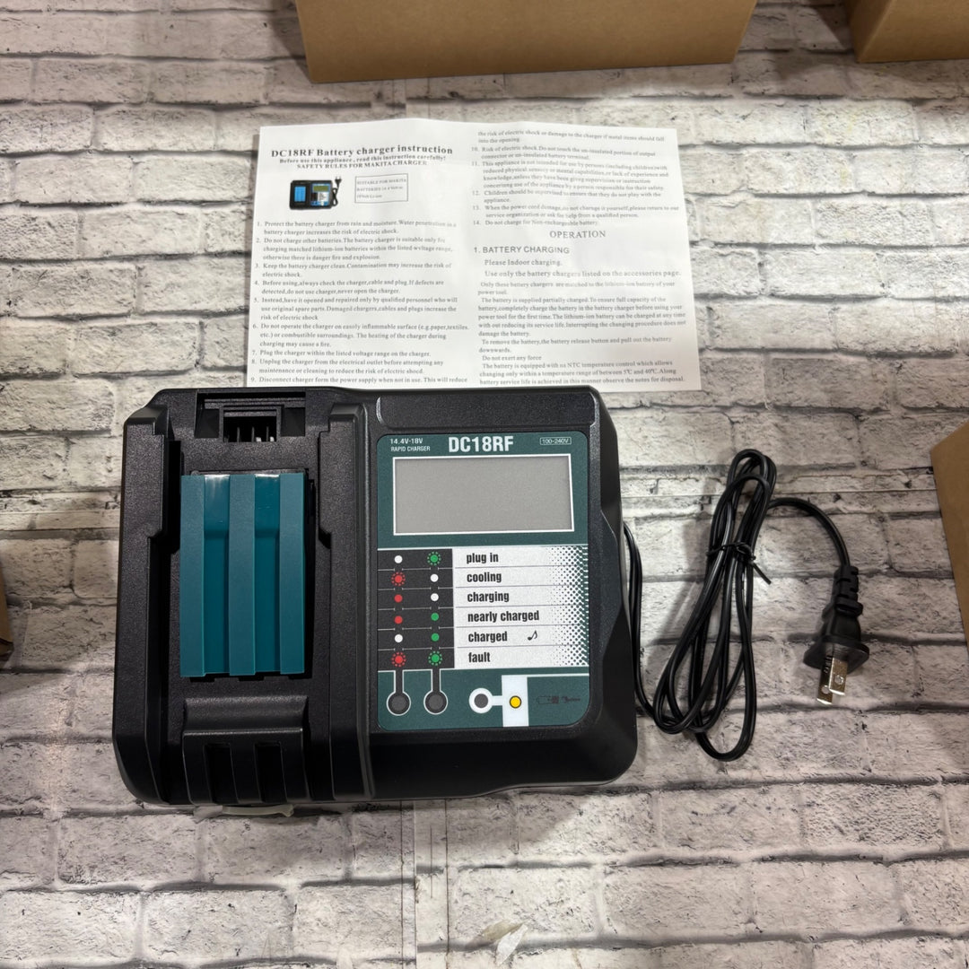 Mrupoo 互換品 リチウムイオンバッテリ用充電器 DC18RF マキタ 14.4V 18V 保証無し 4台セット【川口店】