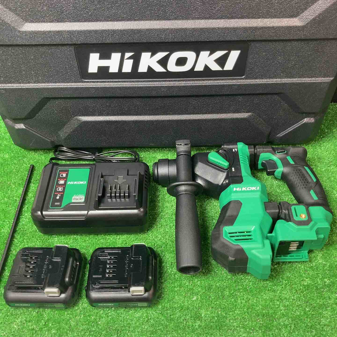 【美品】◇HiKOKI(ハイコーキ) 10.8V コードレス ハンマドリル  DH12DD(2LSK) 蓄電池2個・充電器・ケース付き【岩槻店】