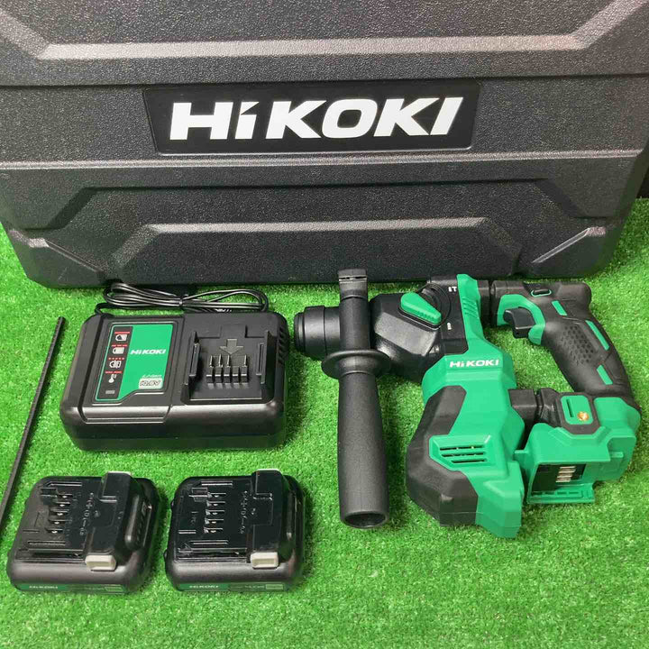 【美品】◇HiKOKI(ハイコーキ) 10.8V コードレス ハンマドリル  DH12DD(2LSK) 蓄電池2個・充電器・ケース付き【岩槻店】