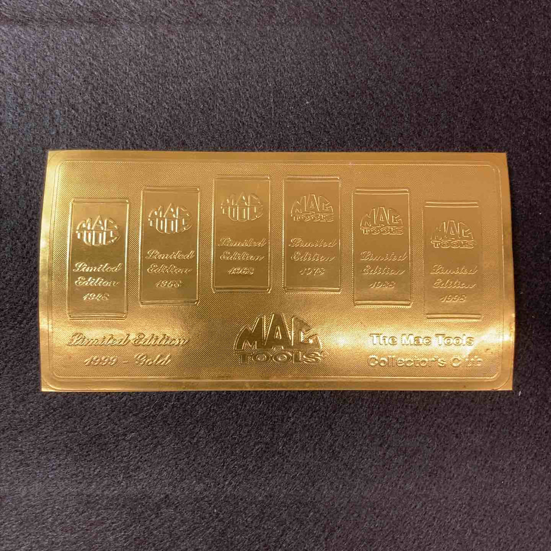 【中古美品】 マックツール(MACTOOLS) 24ｋソケットセット 60周年記念 1999年 GOLD 未使用長期保管品 【東大和店】