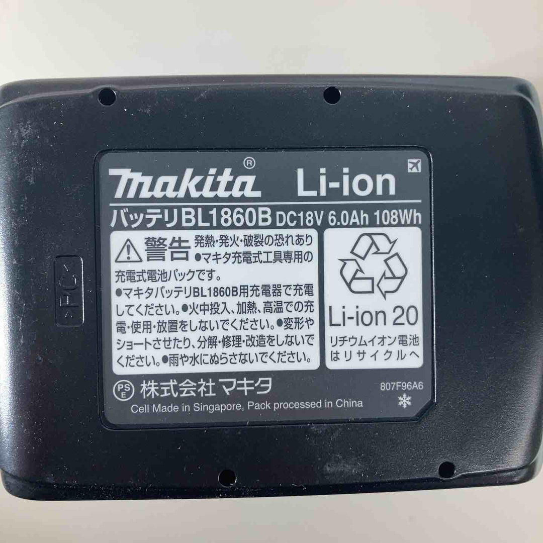 ▼純正品 マキタ(makita) リチウムイオンバッテリー 18V/6.0Ah BL1860B 10個 純正 18V【戸田店】