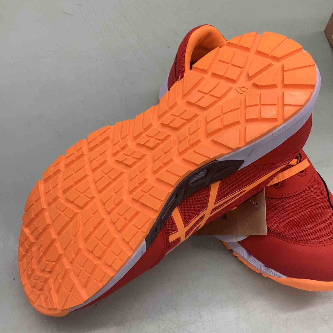 ◇[アシックスワーキング] 安全靴/作業靴 ウィンジョブ CP212 AC JSAA A種先芯 耐滑ソール fuzeGEL搭載 メンズ エレクトリックレッド/オレンジポップ 27.0 cm 3E【越谷店】