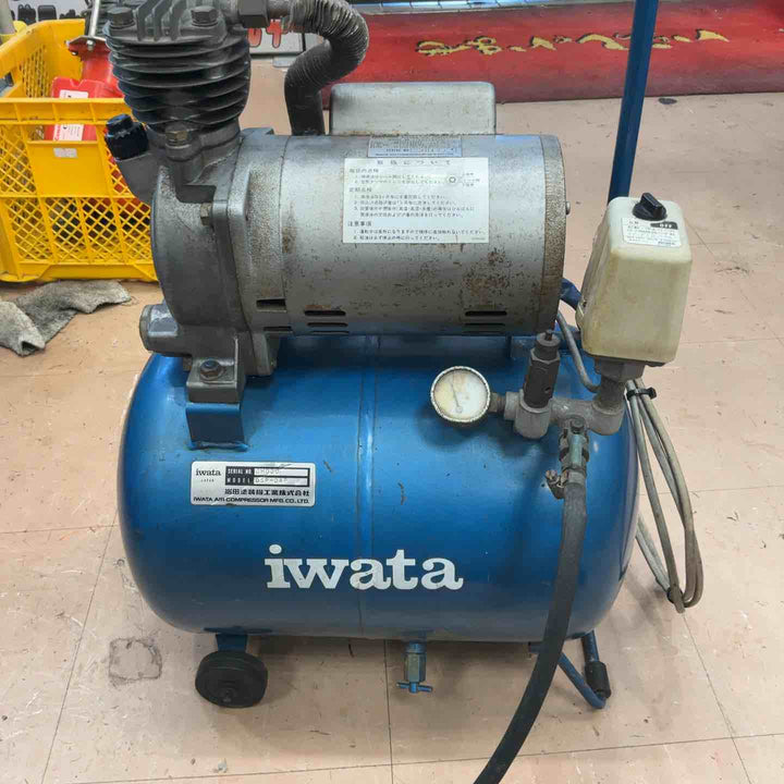 【店頭受取り限定】アネスト岩田 ANEST IWATA エアーコンプレッサー DSP-04P 常圧 レシプロ 25L 【草加店】