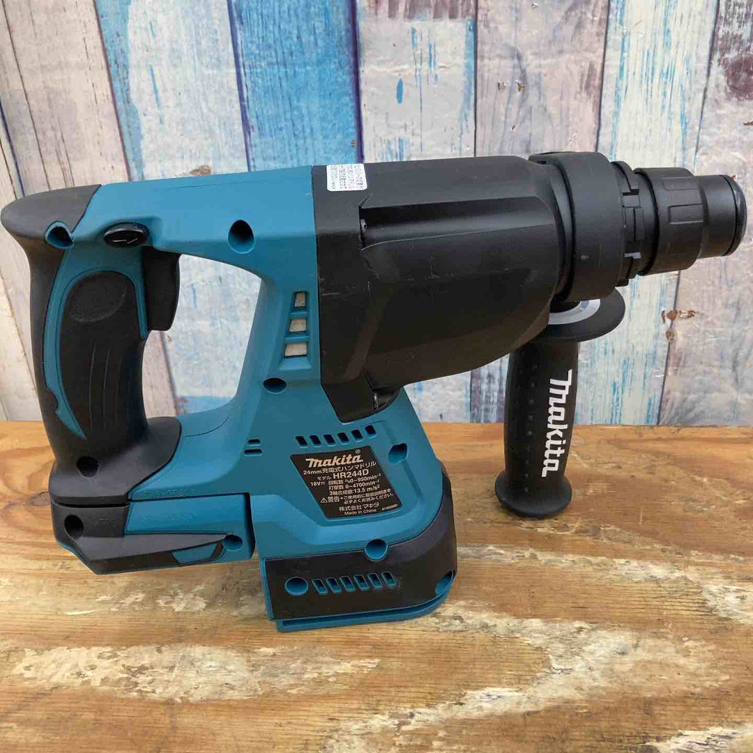 【中古美品】★マキタ(makita) コードレスハンマドリル HR244DRGX 18V バッテリー2個、充電器付き【柏店】