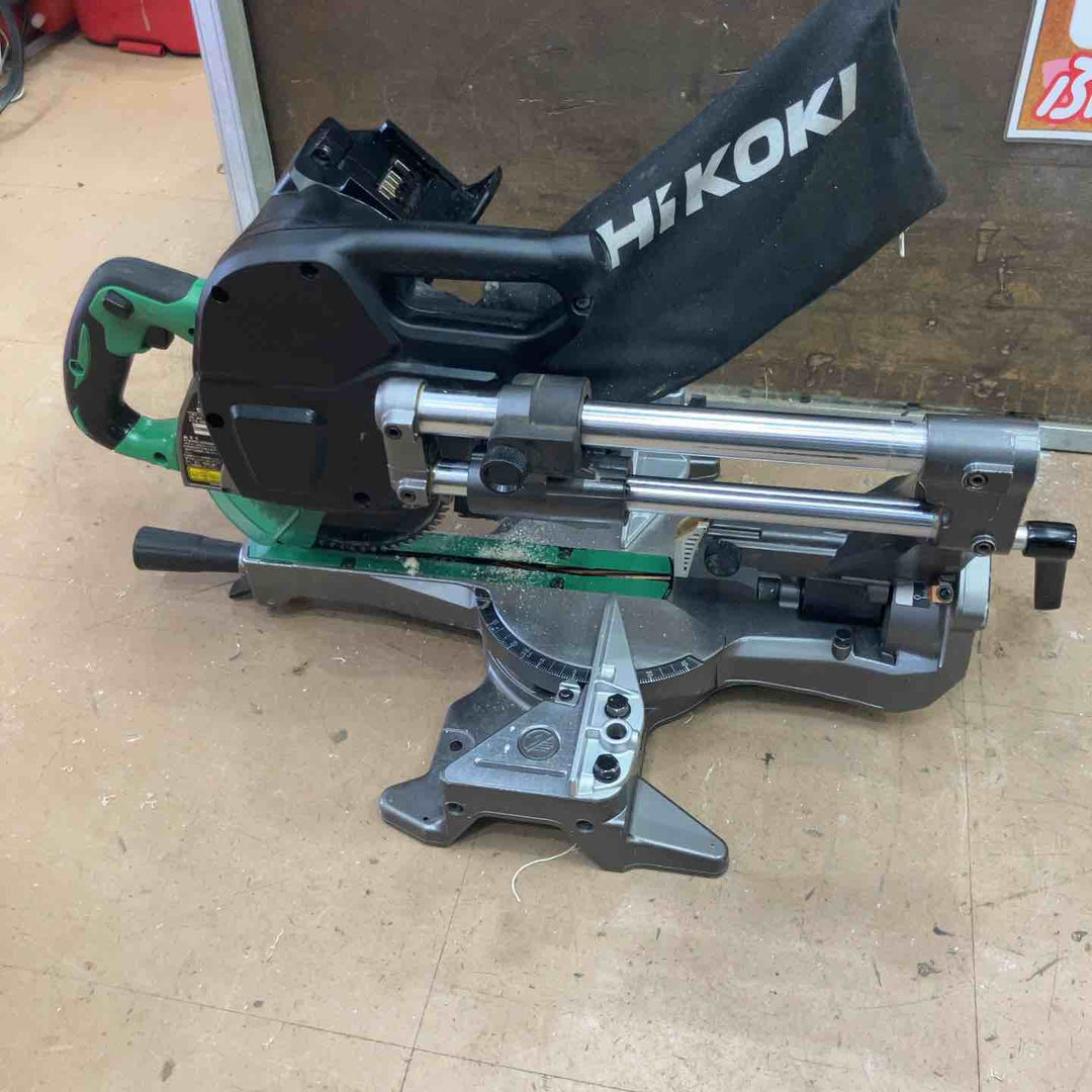 ★ハイコーキ(HIKOKI ※旧:日立工機) コードレス卓上スライド丸のこ C3606DRB(K)(NN) ※バッテリー1個付き(BSL36A18BX) 【草加店】