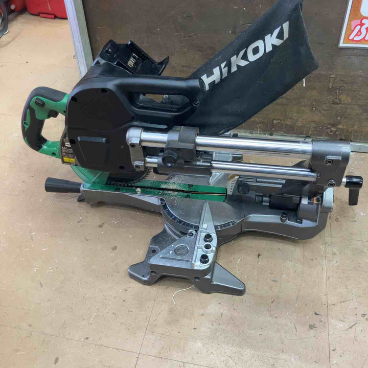 ★ハイコーキ(HIKOKI ※旧:日立工機) コードレス卓上スライド丸のこ C3606DRB(K)(NN) ※バッテリー1個付き(BSL36A18BX) 【草加店】