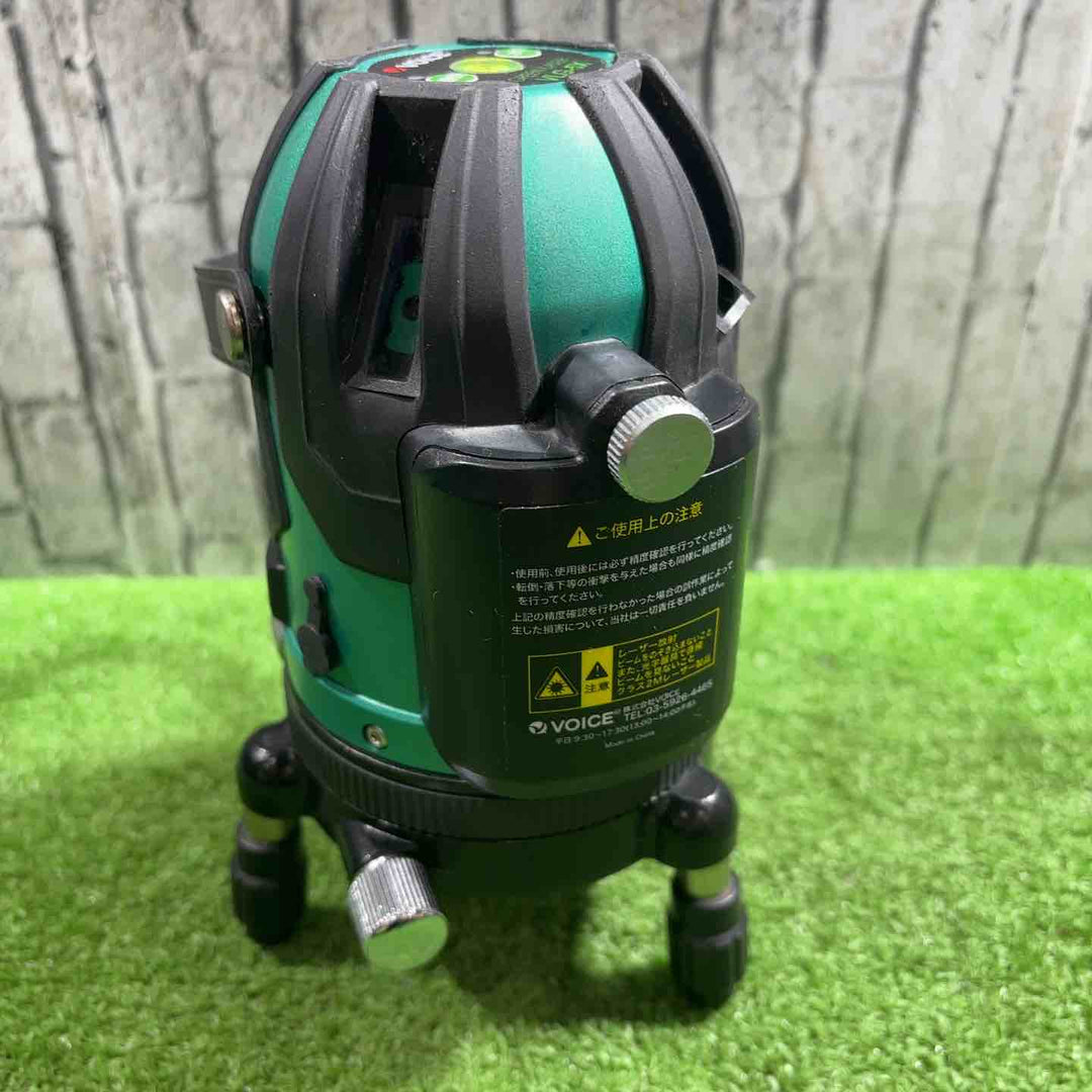 ◇VOICE レーザー墨出し器 5ライングリーンレーザー 矩十字・横 VLG-5X【川口店】