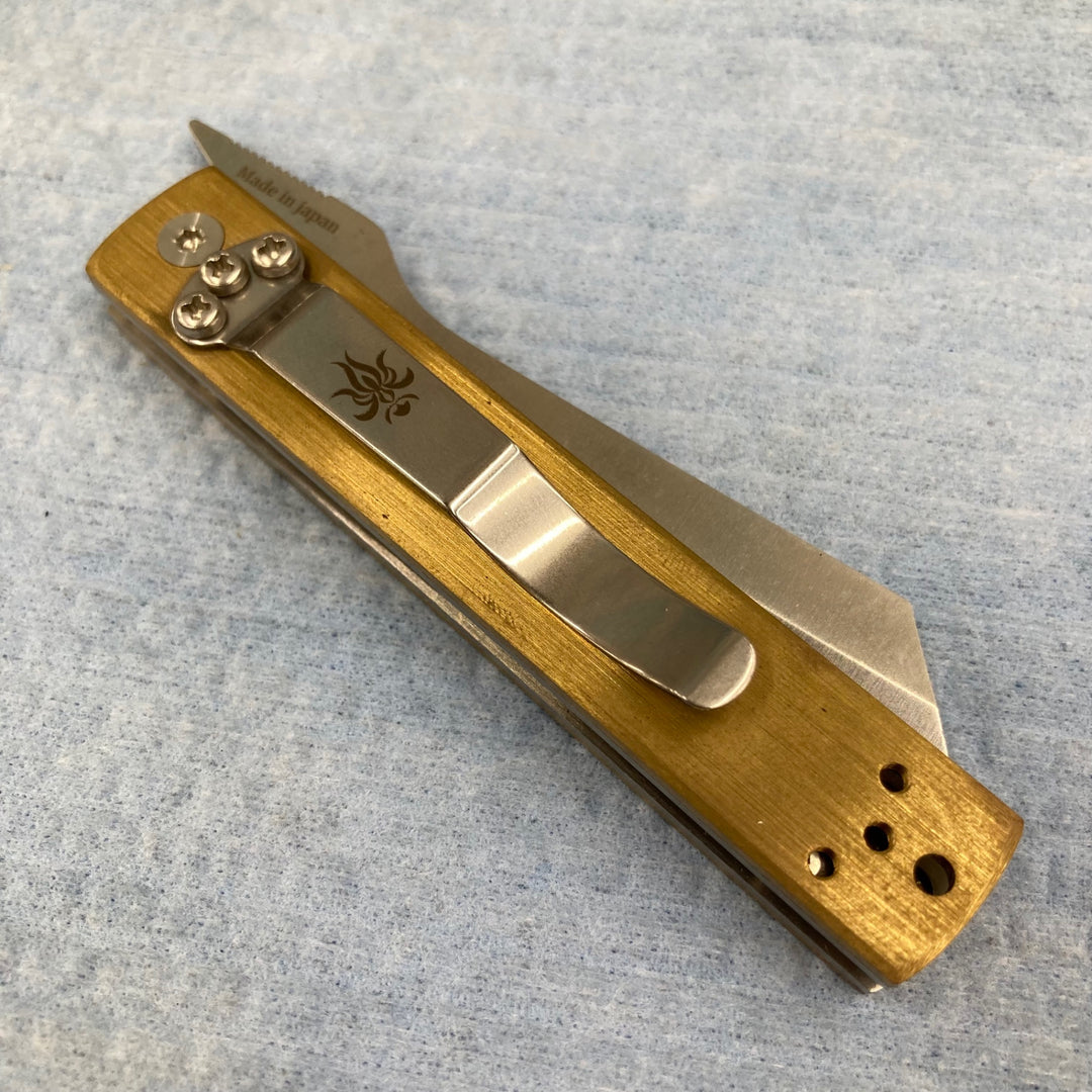 【未使用品】関兼常作 短冊刀 KB-561 真鍮柄 全長166㎜ 刃長72mm TANZAKU-TOU ナイフ【柏店】