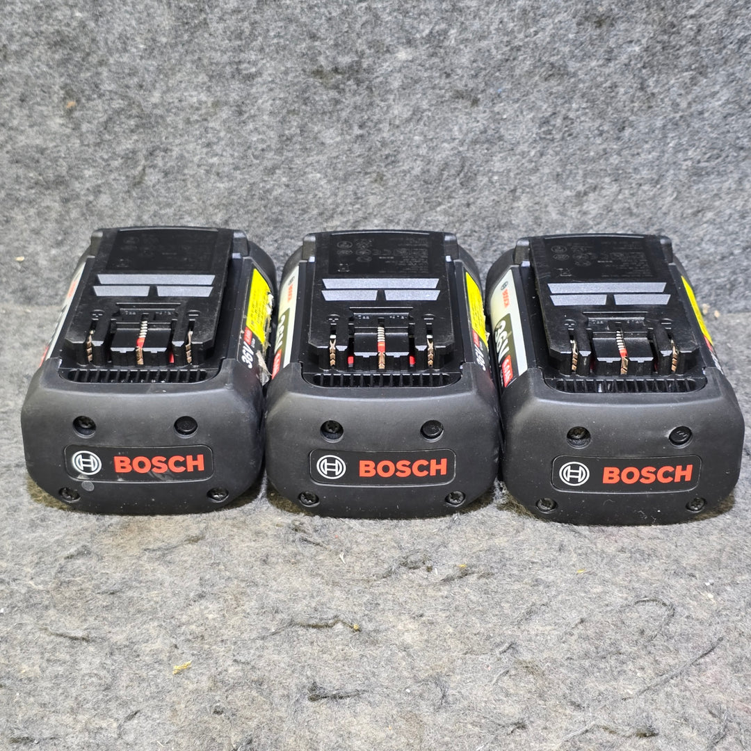 【中古品・通電確認済み！】BOSCH(ボッシュ) 36V 6.0Ahバッテリ3個、充電器(AL3640CV) セット【桶川店】