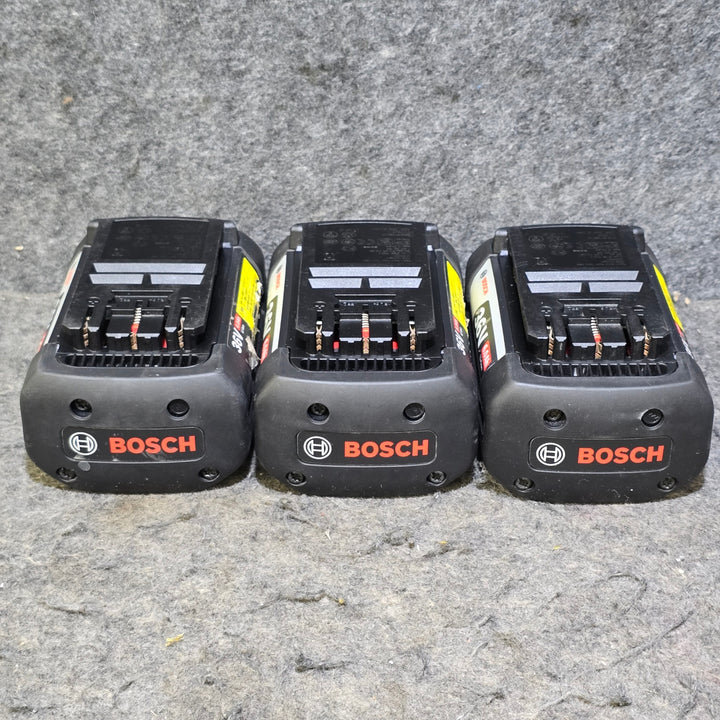 【中古品・通電確認済み！】BOSCH(ボッシュ) 36V 6.0Ahバッテリ3個、充電器(AL3640CV) セット【桶川店】