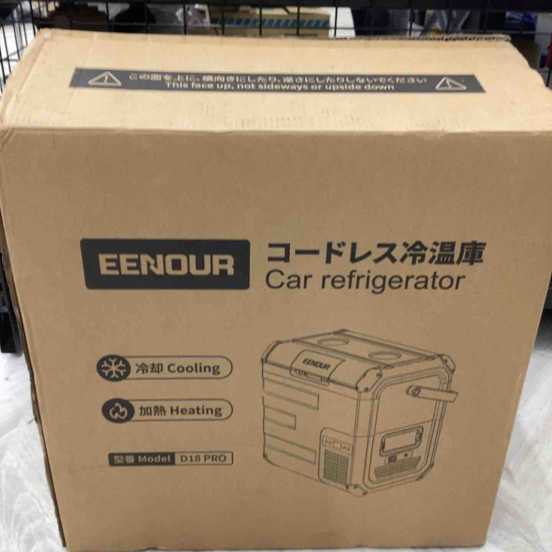 EENOUR コードレス冷温庫 D18 PRO バッテリー2個セット DB01 容量, 18リットル. 定格消費電力, 39W. 設定温度, -20℃～60℃.【越谷店】