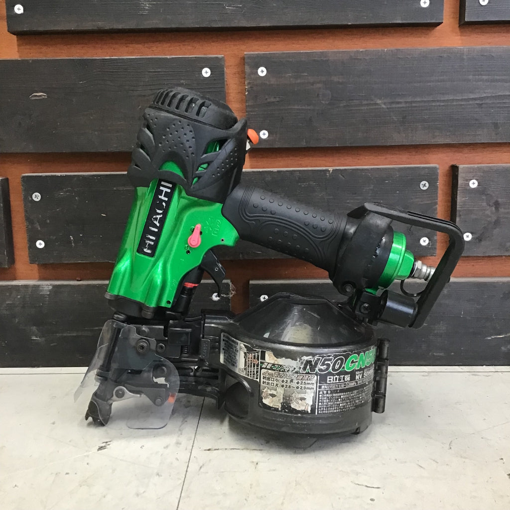 中古品】 ハイコーキ/HIKOKI ※旧:日立工機 高圧エア釘打ち機 NV50HMC(L