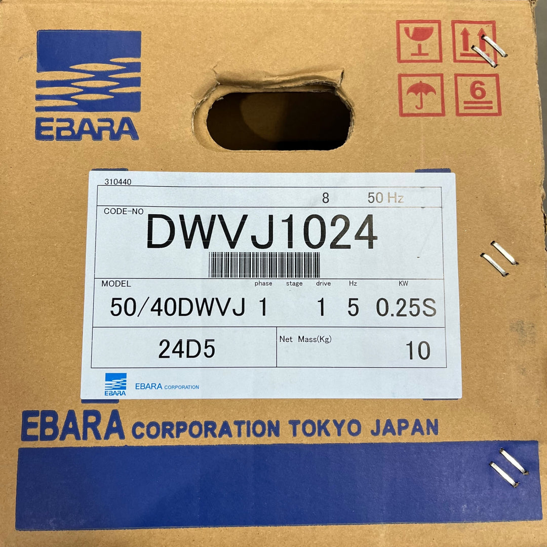 荏原製作所 樹脂製汚水・汚物用水中ポンプ ダーウィン DWVJ型 50 40 DWVJ5.25B【川口店】