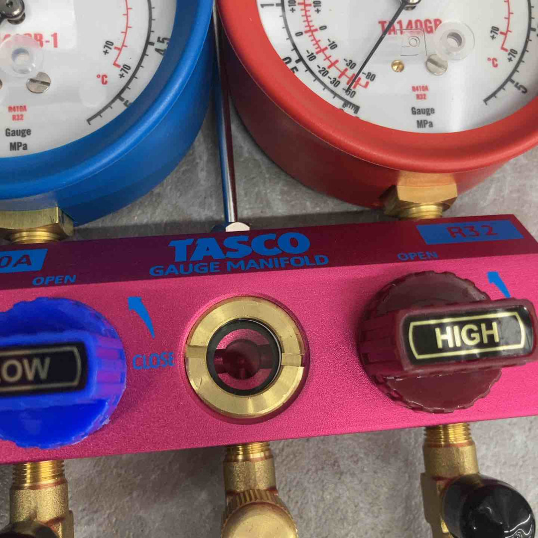 【未使用品】◇イチネン TASCO R410A/R32 ゲージマニホールド キット STA122GBH-T1 (TA122GBH-T1)【八潮店】