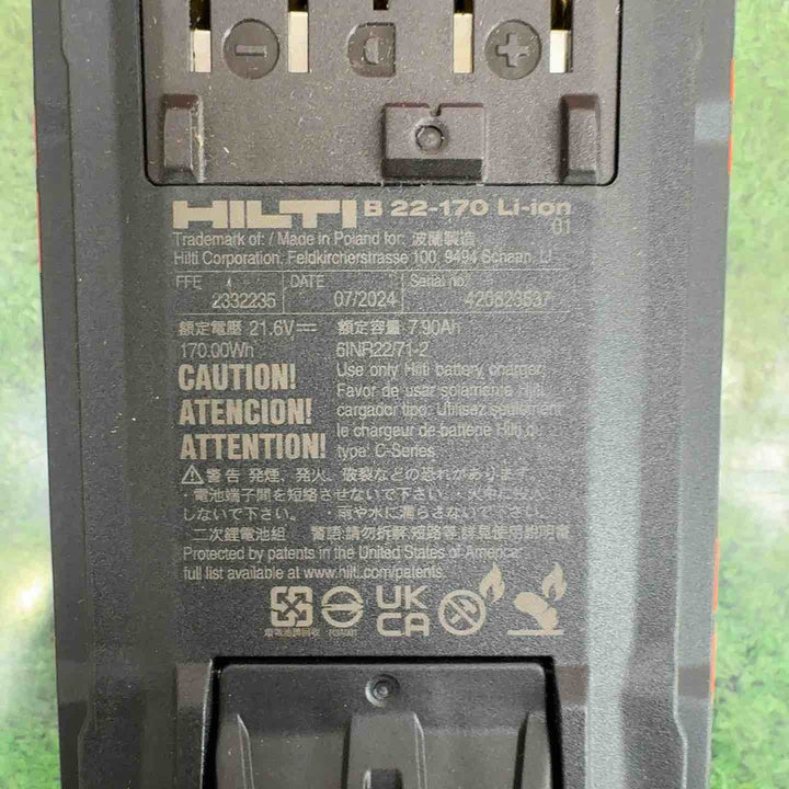 HILTI ヒルティ 100mm充電式ディスクグラインダー AG 4S-A22(-100)【町田店】