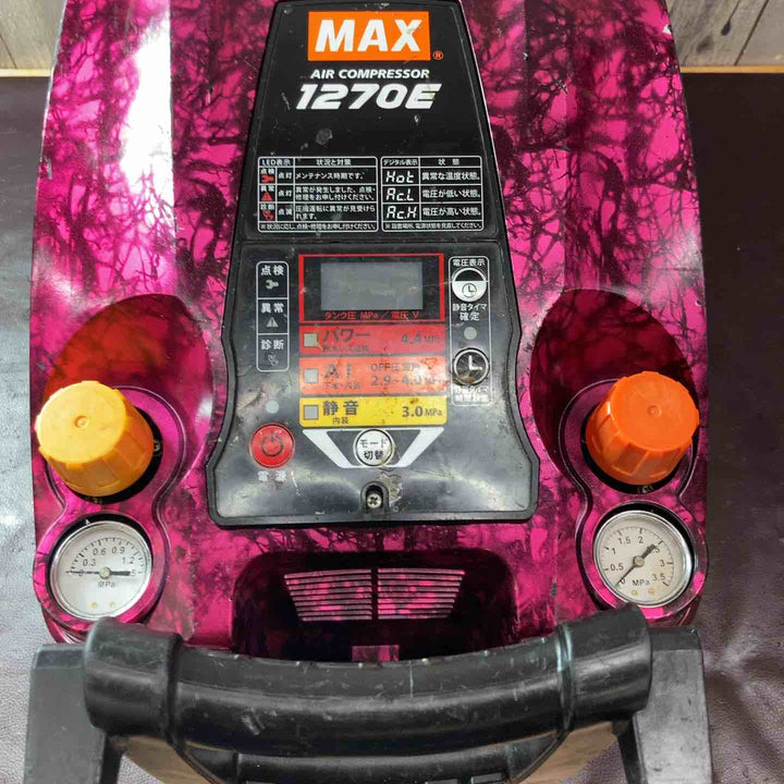 【中古品】マックス(MAX) 常圧/高圧エアコンプレッサー AK-HL1270E ガイアピンク【東大和店】