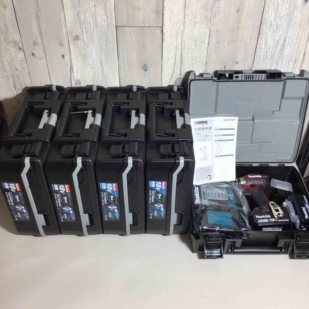 【未使用品】 マキタ makita コードレス インパクトドライバー TD173DRGX TD173DRGXB TD173DGXAR 5台 インパクト ブルー 青 ブラック 黒 レッド 赤 限定色 【戸田店】