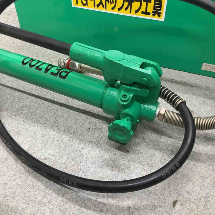 【中古品／店頭受取り限定】手動油圧式パイプ断水機 ストップオフ工具TG-1 PEA700 PEA5075【八潮店】