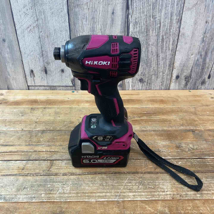 【中古品】 ハイコーキ(HIKOKI ※旧:日立工機) 18V コードレスインパクトドライバー WH18DDL2(NN)(R) バッテリー1個付属 【東大和店】