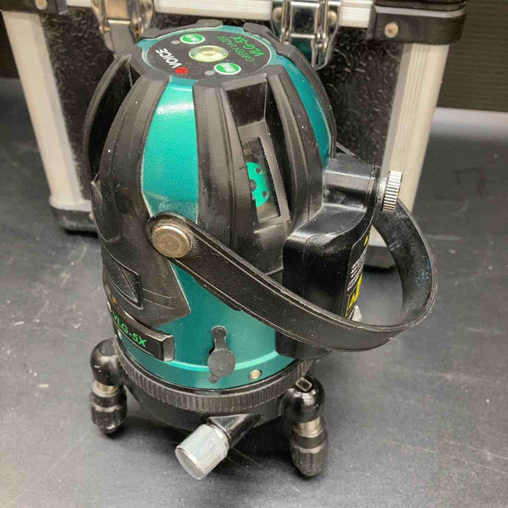 ◇VOICE レーザー墨出し器 5ライングリーンレーザー 矩十字・横 VLG-5X【川越店】