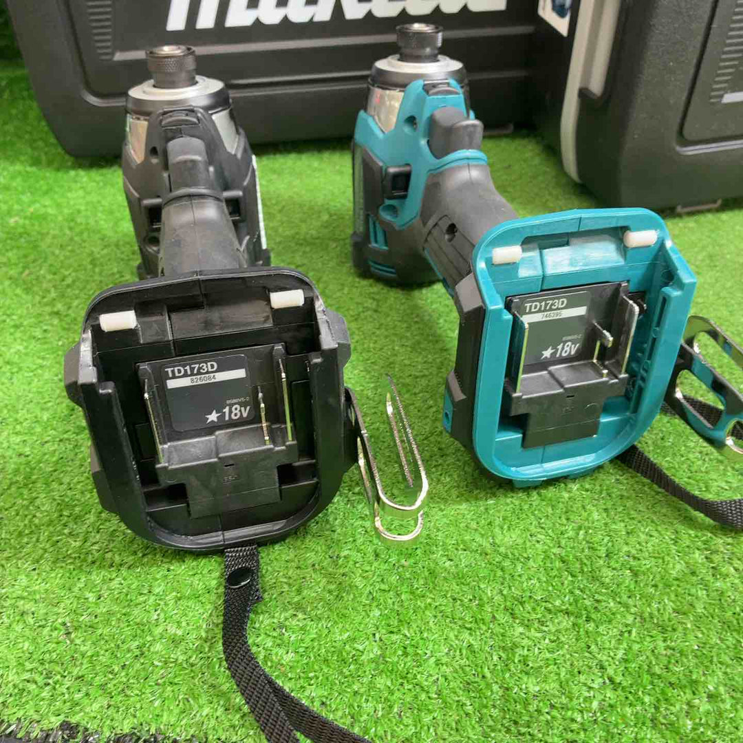 【2台セット(本体＋ケース)】マキタ(makita) コードレスインパクトドライバー TD173DZ・TD173DZB【藤沢店】