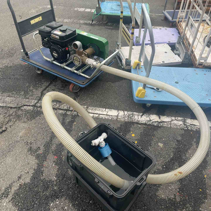 【店頭受取り限定】ミナトワークス(MINATO) エンジン式バキュームポンプ 給水ホース(約4m)1本のみ付属【岩槻店】