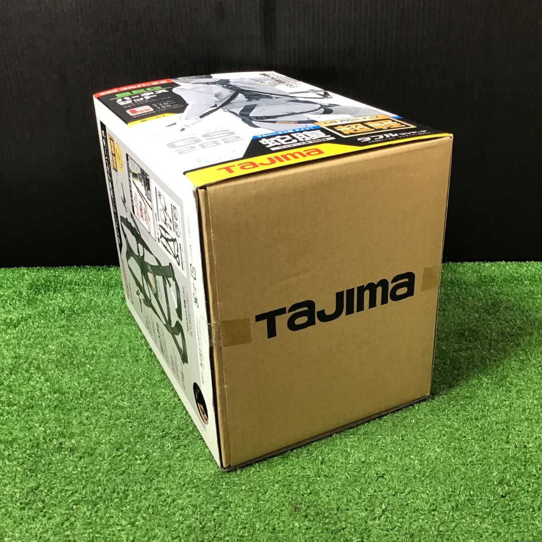 □タジマ(Tajima) ハーネスGS＋蛇腹ダブルランヤードL8セット 黒 Lサイズ A1GSLJR-WL8BK【岩槻店】