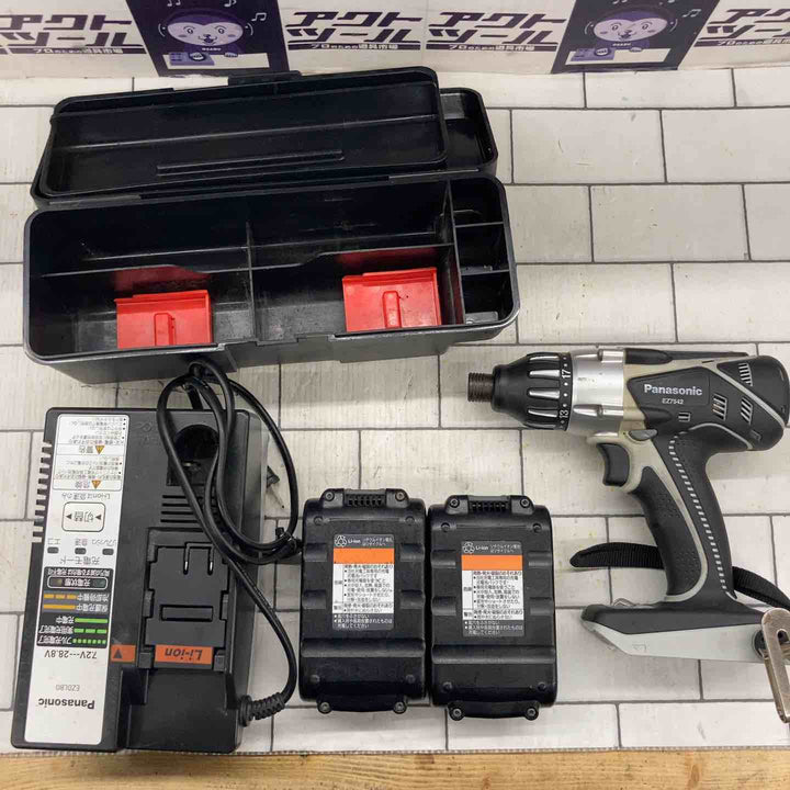 ◇パナソニック(Panasonic) コードレスマルチインパクトドライバー EZ7542LN2S-B【所沢店】