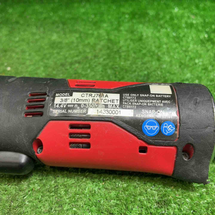 スナップオン（SNAP-ON) 3/8コードレスラチェットレンチ　電動　CTRJ761A 赤色【藤沢店】